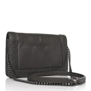 Chanel Calfskin Small Boy Reverso Flap Grey back1