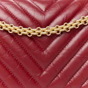 Chanel Chevron Quilted Aged Calfskin Medium 2.55 Reissue 226 Flap Red detail2