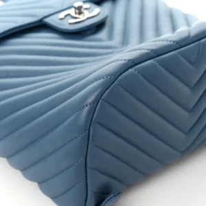 Chanel Chevron Quilted Calfskin Small Urban Spirit Backpack Light Blue detail2