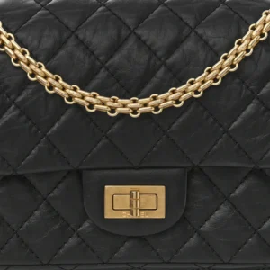 Chanel Quilted Aged Calfskin Medium 2.55 Reissue 225 Flap Black detail2