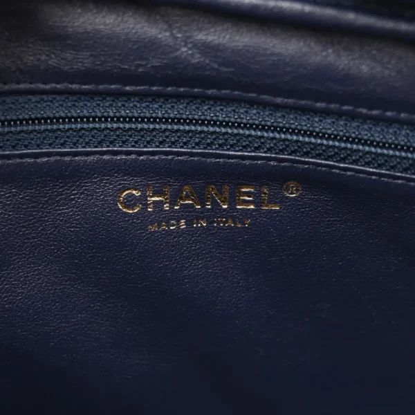 Chanel Quilted Aged Calfskin Medium Reissue Camera Case Navy Aged Gold Hardware Replica Bags