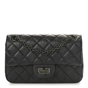 Chanel Quilted Aged Calfskin Mini 2.55 Reissue Flap So Black Lushentic Replica