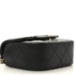 Chanel Quilted Caviar Mini Clutch With Chain Black Light Gold Hardware Lushentic Replica