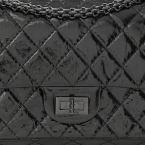 Chanel Quilted Glazed Calfskin Medium 2.55 Reissue 225 Flap So Black detail1