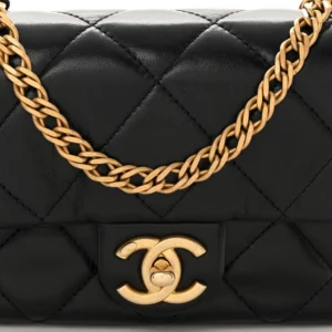 Chanel Quilted Lambskin Small Fancy Jewel Flap Black detail2