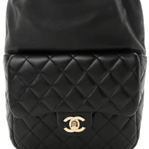 Chanel Quilted Lambskin Small In Seoul Backpack Black detail1